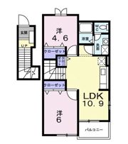 ライフサークルパート13の間取り画像