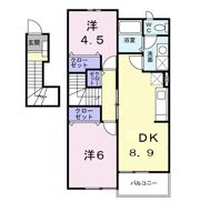 パークヒルズ・クレスト Bの間取り画像