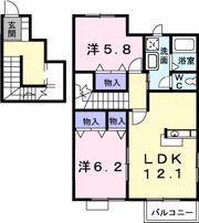 パインフィールドAの間取り画像