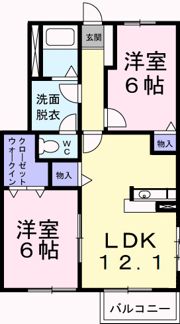 夢が丘ガーデンハイツⅠの間取り画像