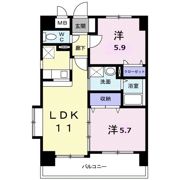 ヴィラ御笠の森の間取り画像