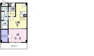 アンソレイエ （前裁町）の間取り画像