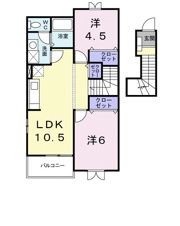 カーサ 光Bの間取り画像