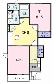 グリーンパレスAの間取り画像