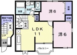 メゾン・ソレイユAの間取り画像