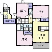 ド－ン新春日 Cの間取り画像