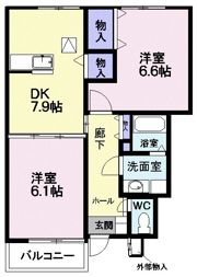 プラシード緑ヶ丘の間取り画像