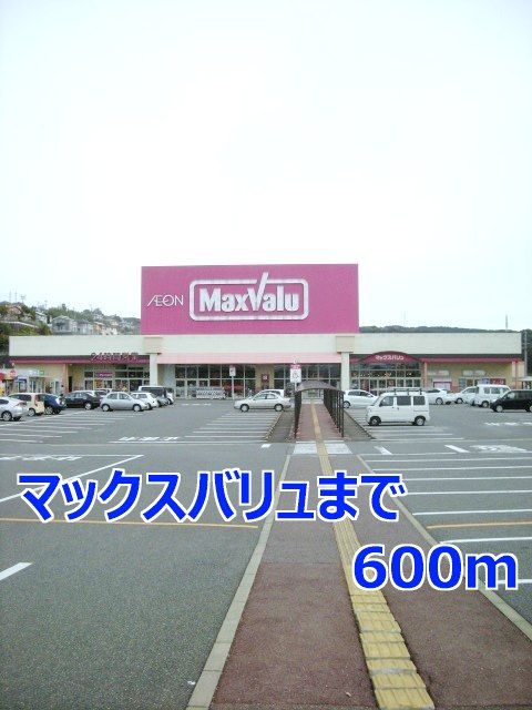 近くのマックスバリュまで600m（徒歩8分）