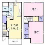 グリュ・ウエストの間取り画像