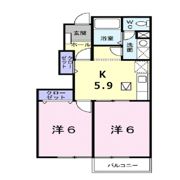 フロール清風Bの間取り画像