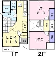 Jellyビ－ンズの間取り画像