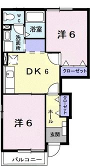 グリーンコートミヤハラAの間取り画像