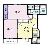 ベル・クレールBの間取り画像
