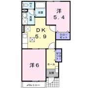 ベルアンジュの間取り画像