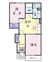 ベルアンジュの間取り画像