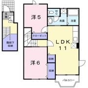 フロール清風Aの間取り画像