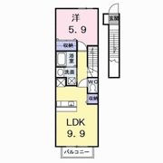 プリムヴェールBの間取り画像