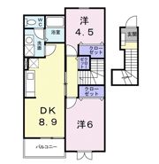 エアリー カーサⅡの間取り画像