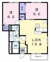 グラン・シェル Ⅱの間取り画像
