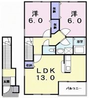 SERENO OYA Bの間取り画像