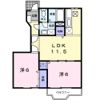 アンソレイエⅡの間取り画像