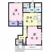 グリーンヒルほたるBの間取り画像