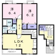グリーンヒルほたるBの間取り画像