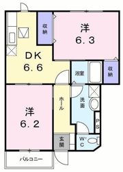 ドゥーソレールⅠの間取り画像