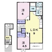 メゾンドブルージュの間取り画像
