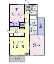 コーラル Bの間取り画像
