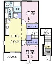 ラルジュBの間取り画像