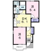 メイプルタウンBの間取り画像