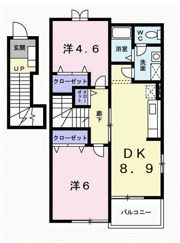 メロディハイム横入川Cの間取り画像