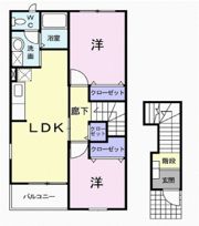 メロディハイム横入川Gの間取り画像