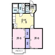 ハピネスAの間取り画像