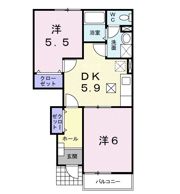 メゾン ソレイユの間取り画像