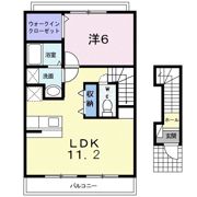 プチレジデンスディーヴァHの間取り画像
