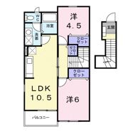 ハーベスト下上の間取り画像