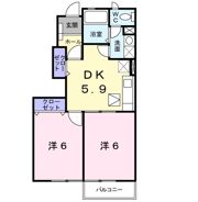 サニーリバーBの間取り画像