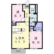 フィオーレ久御山の間取り画像