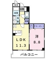 エトワール観音寺の間取り画像
