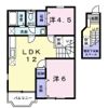 ドミール中通 Aの間取り画像