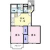 ドミール中通 Bの間取り画像