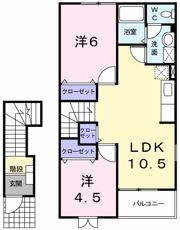 ソレーユAの間取り画像