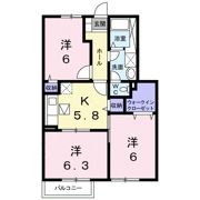 ゴールドハピネスAの間取り画像