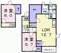 プリムローズAの間取り画像