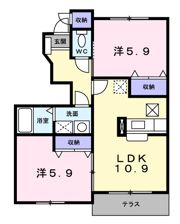 メゾン アンジュD棟の間取り画像