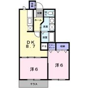 パティオカーサⅡの間取り画像