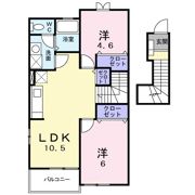 Lucky・TenⅠの間取り画像