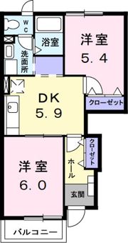 サニーセトル壱号館の間取り画像